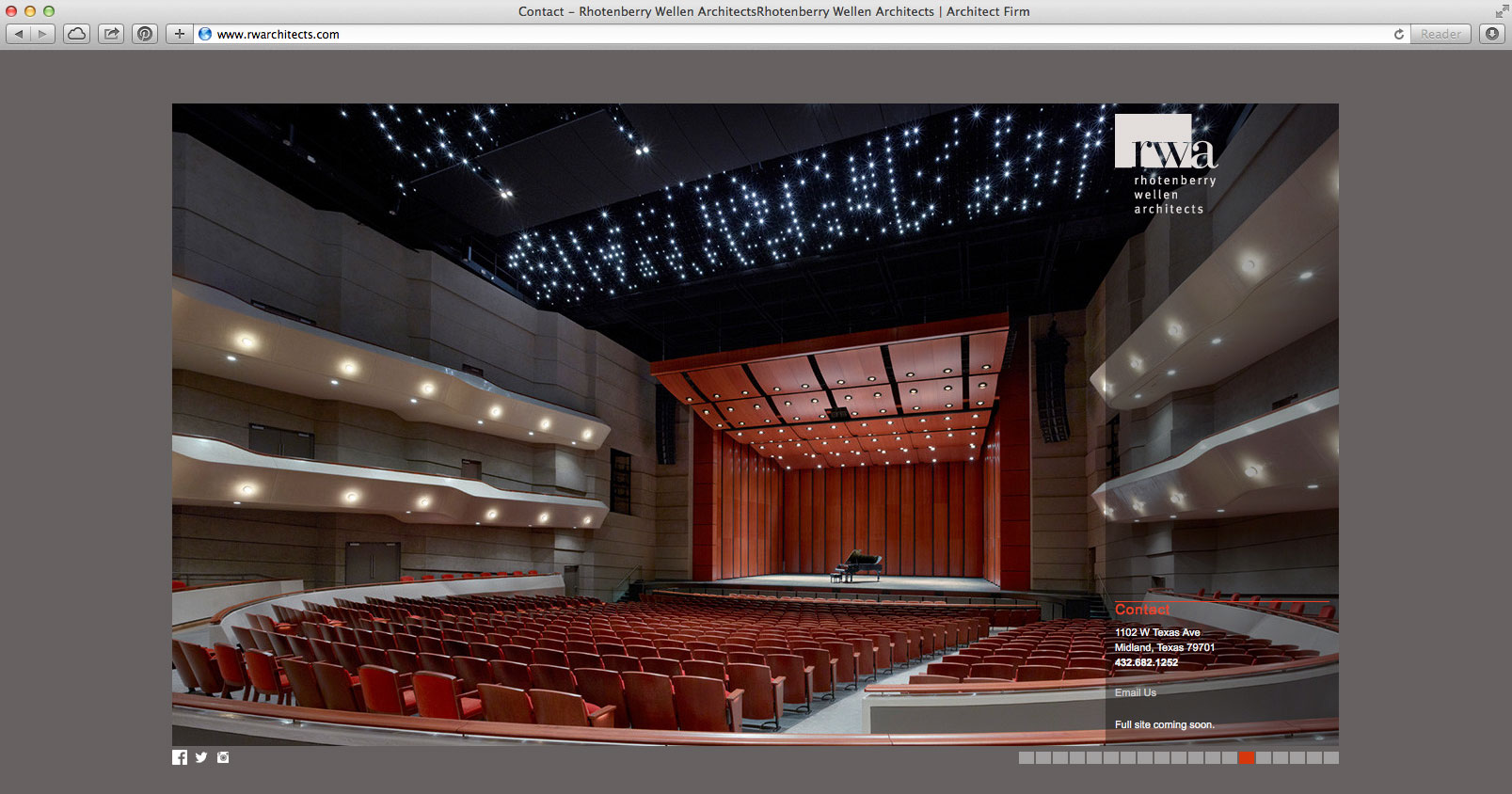 RW Architects homepage