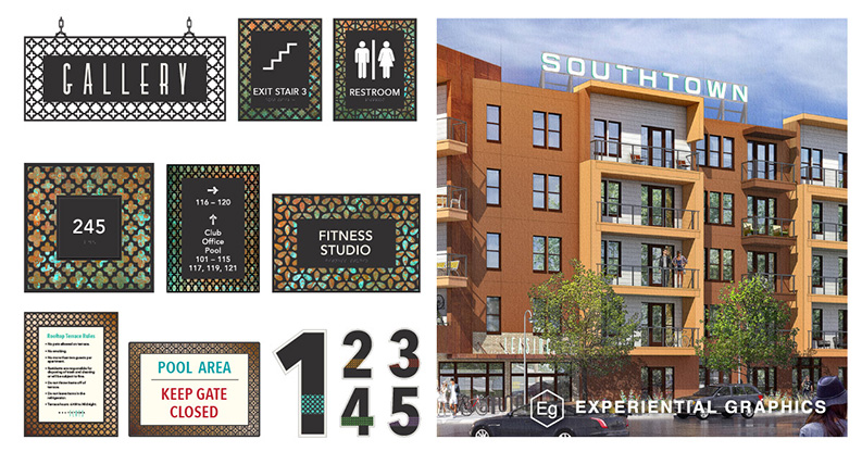 Southtown Flats Building signage