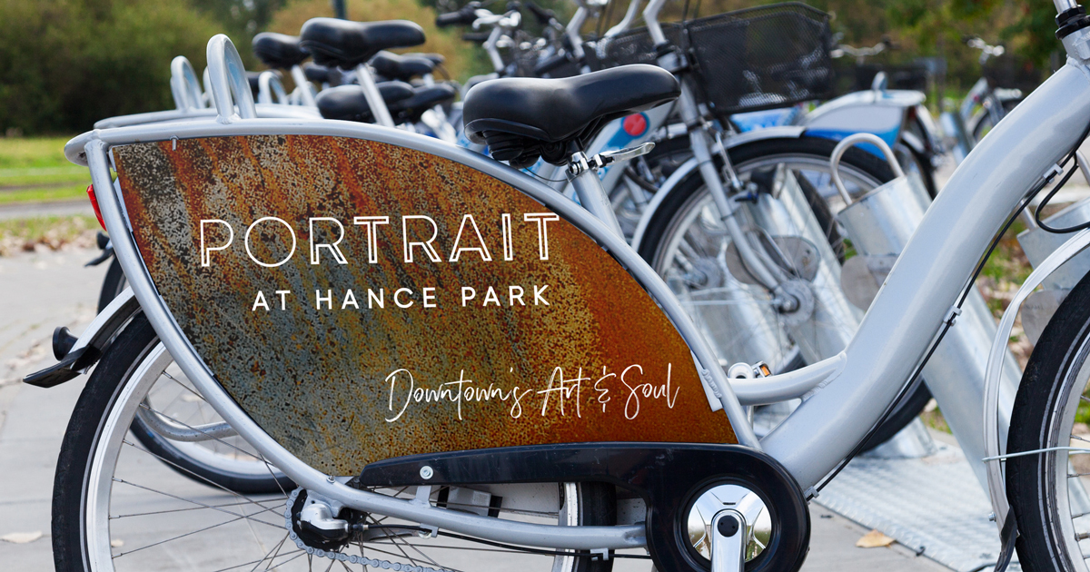 Portrait at Hance Park identity