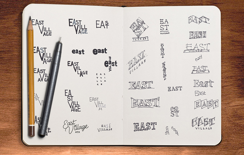 east-village-logo-sketches